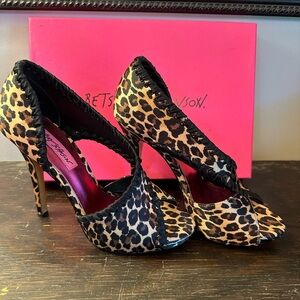 Betsey Johnson Leopard Heels